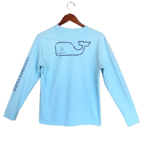 Vineyard Vines Long Sleeve Crewneck Whale Graphic T-shirt - Picture 1 of 9